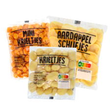 Mini krieltjes bistro, krieltjes of aardappelschijfjes